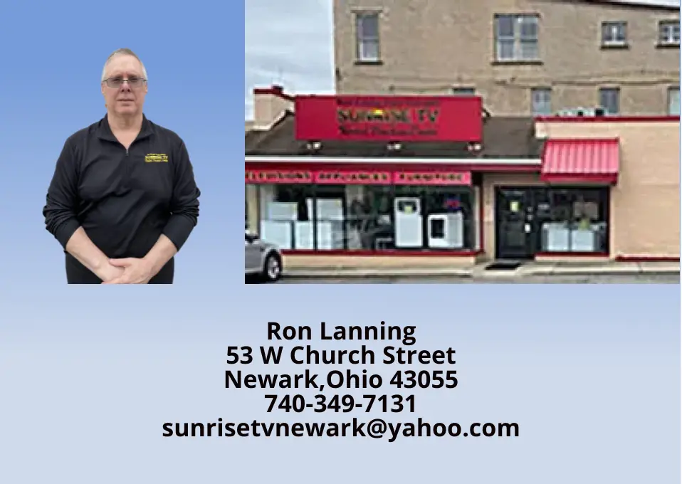 A business card for ron lanning, owner of the restaurant sunrise.