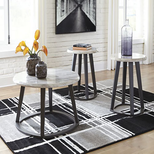 Picture of a set of three tables