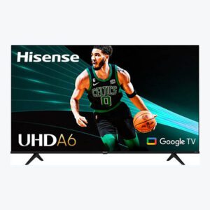 A picture of the front of an uhd tv.