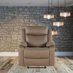 BROWN GLIDER RECLINER