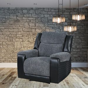 GREY/BLACK RECLINER