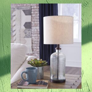 ASHLEY Bandile Glass 2PC LAMP SET