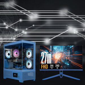 SKYTECH COBALT GAMING TOWER WITH 27" CURVED MONITOR
