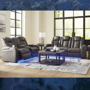 ASHLEY Fyne-Dyme PWR REC Sofa with ADJ Headrest & LOVESEAT