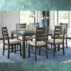 ASHLEY ROKANE 7PC DINING ROOM TABLE SET