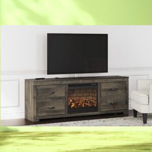 ASHLEY Trinell 63" TV Stand with Electric Fireplace